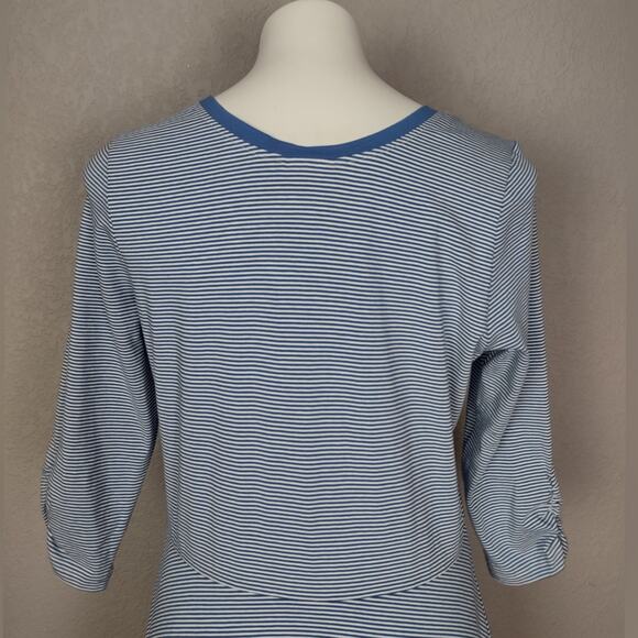 Matilda Jane Between the Lines Blue Stripe Tulle Dress Size Large - Picture 11 of 15